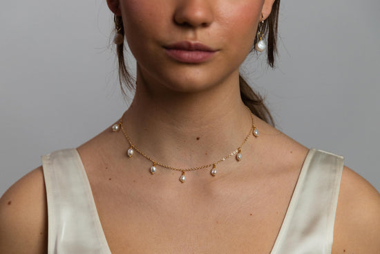 Pearl Choker Silver