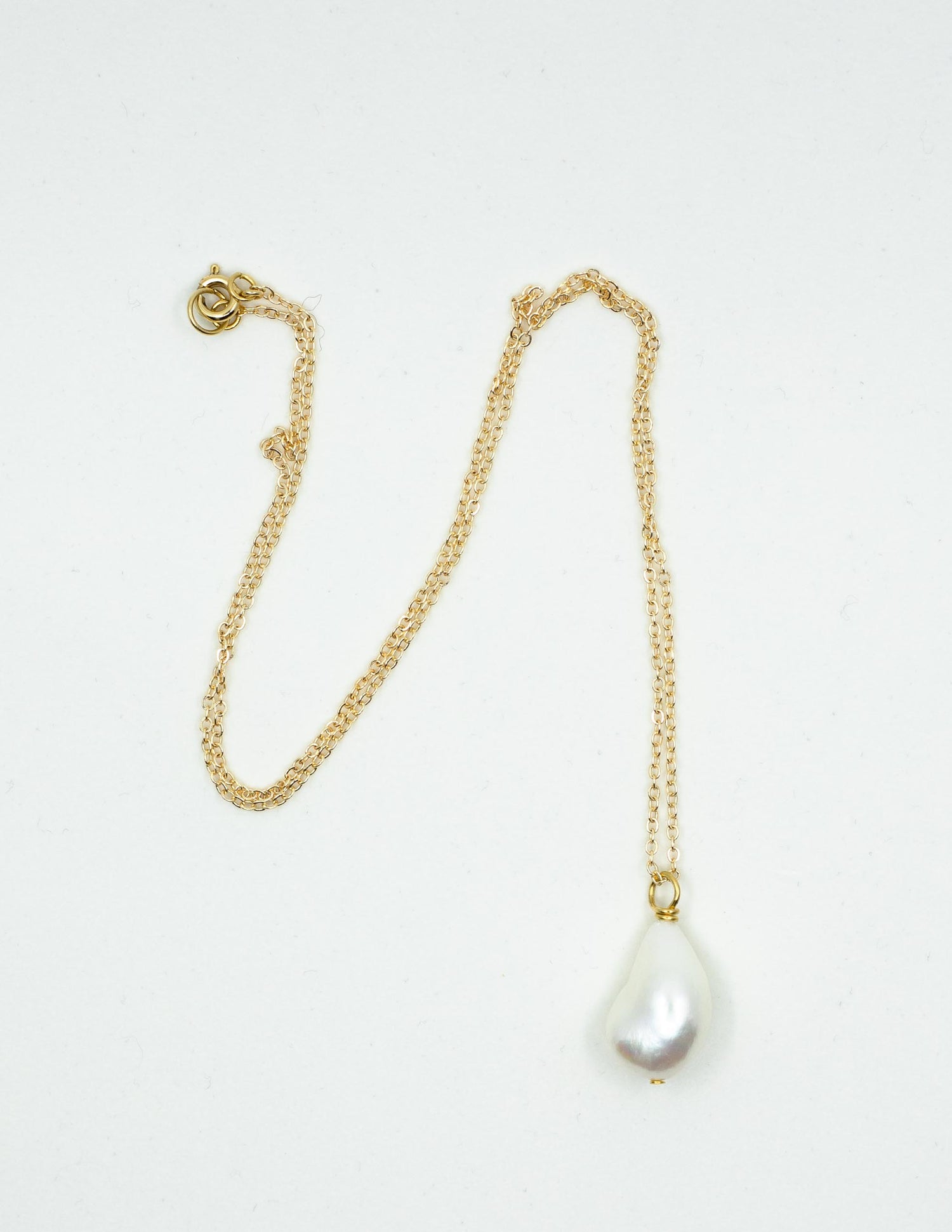 Pearl Pendant Freshwater Pearl Pendant on a 24k Gold Plated